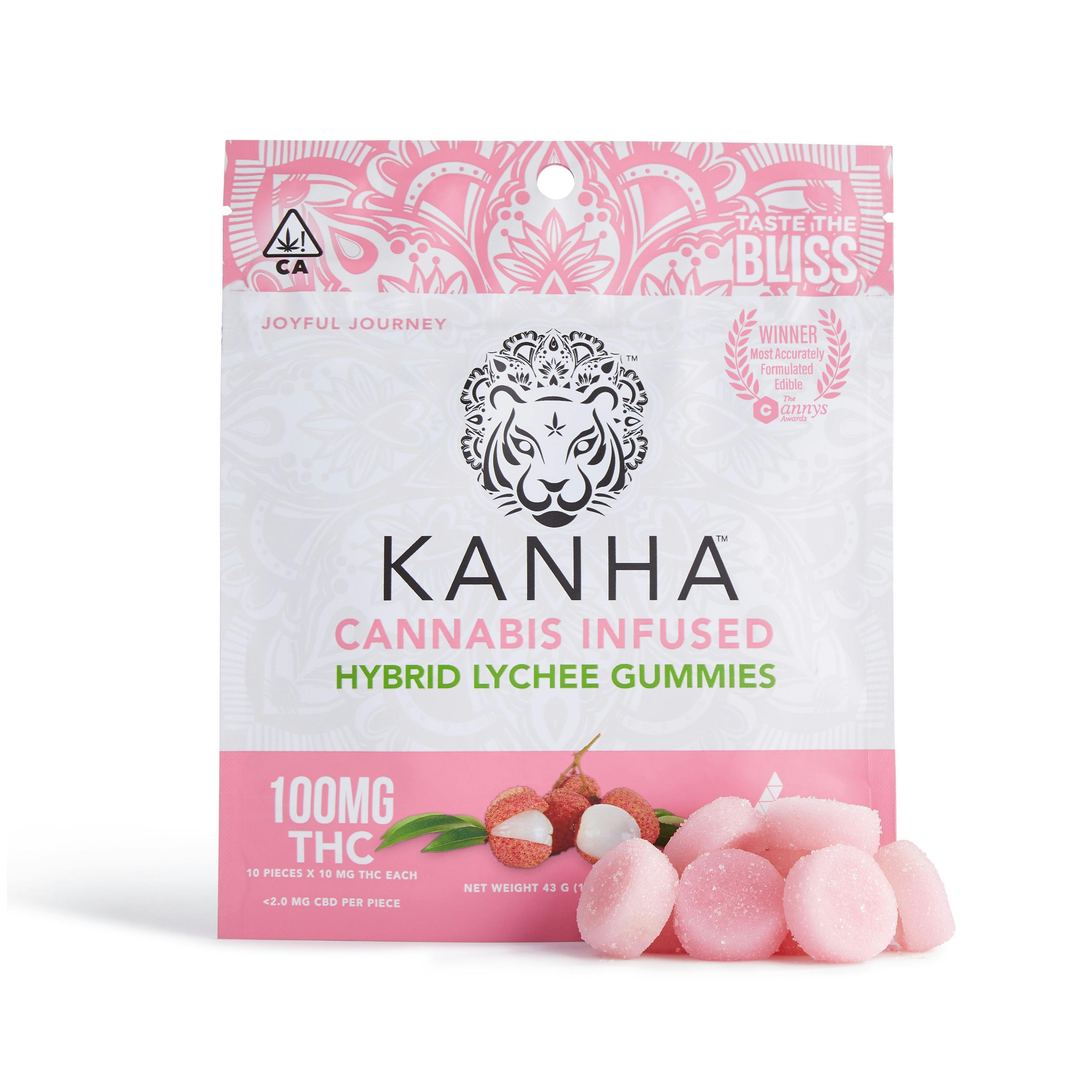 KANHA Kanha Lychee Gummies 100mg Leafly